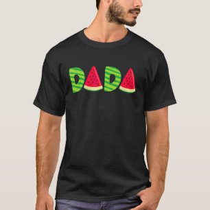 Dada Watermelon Summer Fruit Watermelon Slice Fath T-Shirt