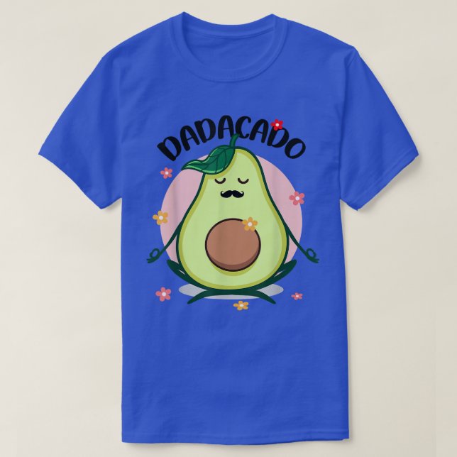 Dadacado Funny Avocado Dad Fathers Day Daddy Papac T-Shirt (Design Front)
