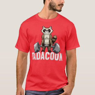 Dadacoon Raccoon Dad Trash Panda Fathers Day T-Shirt