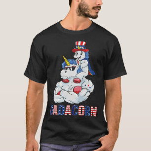 Dadacorn 4th Of July 2021 USA Flag Boys Kids Teen T-Shirt