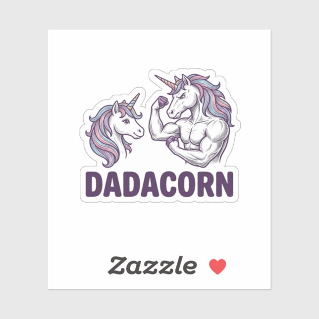 Dadacorn Funny Unicorn Dad Vector Shirt Design_1 (Sheet)