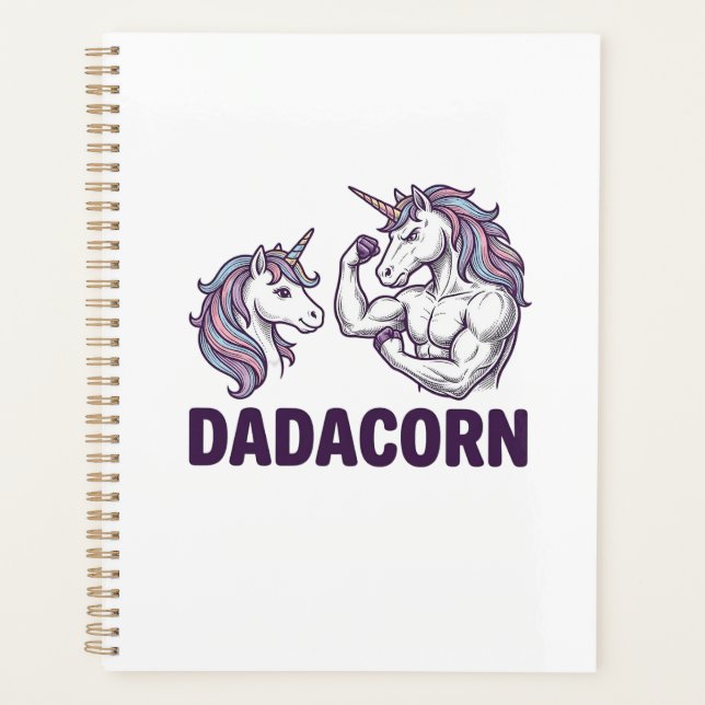 Dadacorn Funny Unicorn Dad Vector Shirt Design_1 (Devant)