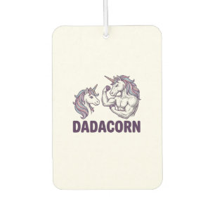 Dadacorn Funny Unicorn Dad Vector Shirt Design_1 Air Freshener