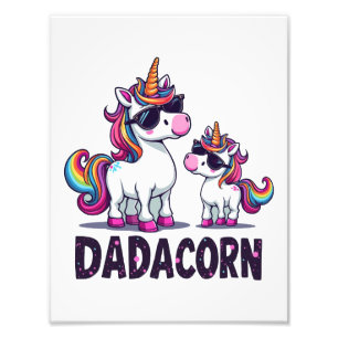 Dadacorn - The Magical Unicorn Dad Photo Print