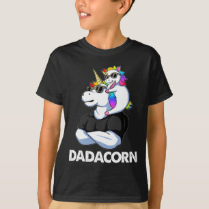 Dadacorn - Unicorn Dad And Byby Funny T-Shirt