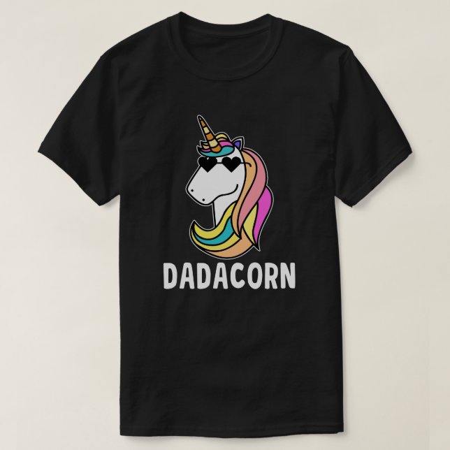 Dadacorn Unicorn Dad Cool Fathers Day Gift T-Shirt (Design Front)