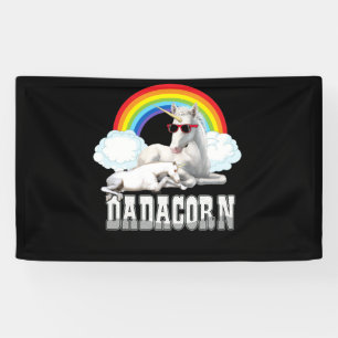 Dadacorn Unicorn Fathers Day Banner