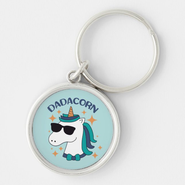 Dadacorn With Sunglasses Keychain (Front)
