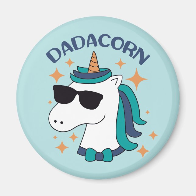 Dadacorn With Sunglasses Magnet (Front)