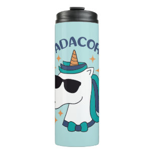Dadacorn With Sunglasses Thermal Tumbler