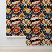 Dadaism Art Teeth Flower Smile Dental Clinic Decor