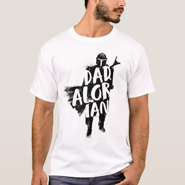 Dadalorian Paint Brush Outline T-Shirt (Front)