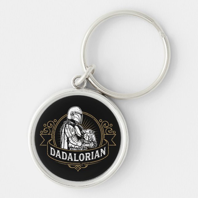 Dadalorian Vintage Badge Keychain (Front)