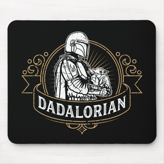 Dadalorian Vintage Badge Mouse Pad (Front)