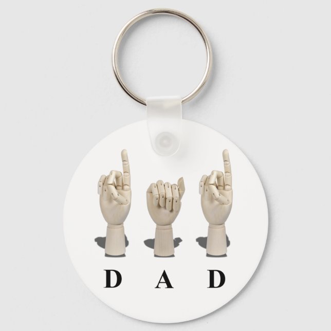 DadAmeslan062511 Keychain (Front)