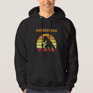 Dadasaurus Dad Trex Father T Rex Dinosaur Retro Su Hoodie