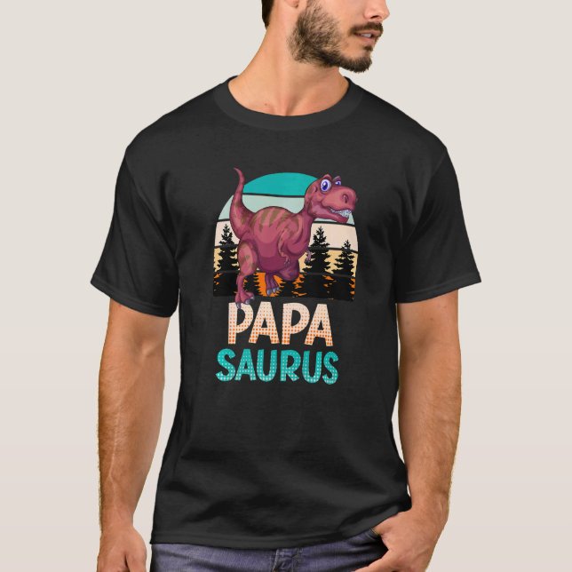 Dadasaurus Papasaurus Daddy T-Shirt (Front)