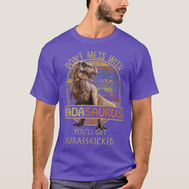 Dadasaurus Shirt T Rex Dada Saurus Dinosaur Gift (Front)