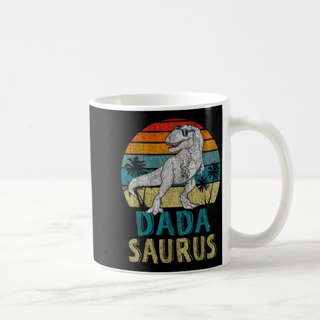 Dadasaurus T Rex Dinosaur Dada Saurus Family Match Coffee Mug (Right)