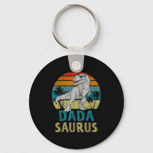 Dadasaurus T Rex Dinosaur Dada Saurus Family Match Keychain