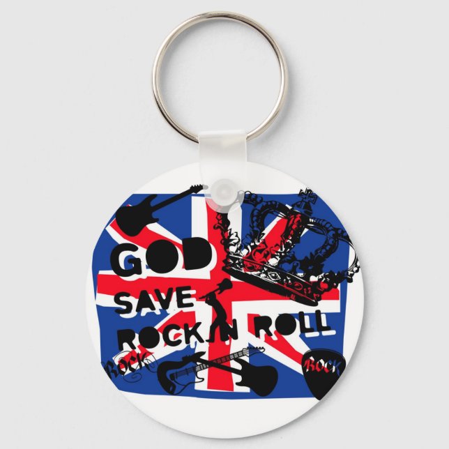 Dadawan God save Rock'n'Roll Keychain (Front)