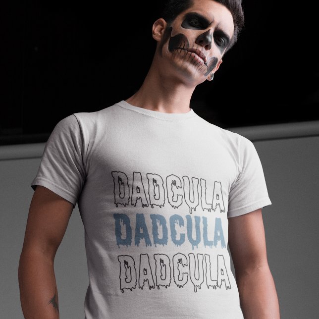 Dadcula Blue Halloween – Spooky & Fun Dad  T-Shirt (Creator Uploaded)