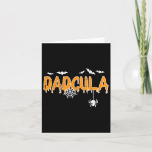 Dadcula Daddy Matching Family Halloween Costume Da Card