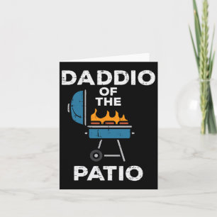 Daddio Of The Patio Funny Bbq Rbecue Grilling Dad  Card