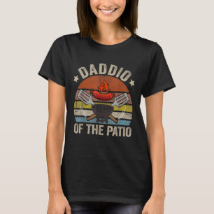 Daddio Of The Patio Vintage BBQ Grill Barbecue Fat T-Shirt