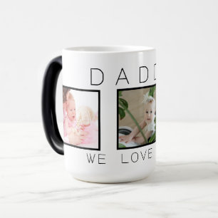 Daddy 3 Photo Father's Day Magic Mug