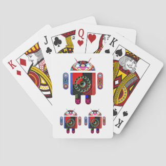 Daddy and Baby Android - Art101 by Navin Playing Cards