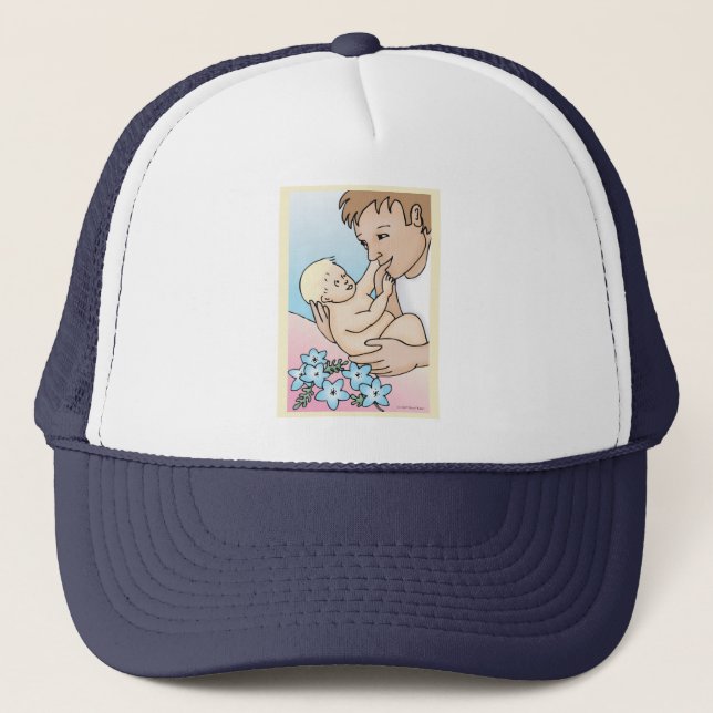 Daddy and Baby Trucker Hat (Front)