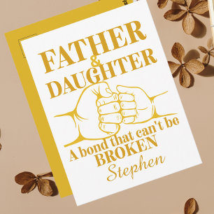 Daddy and daughter memories love quote simple  postcard