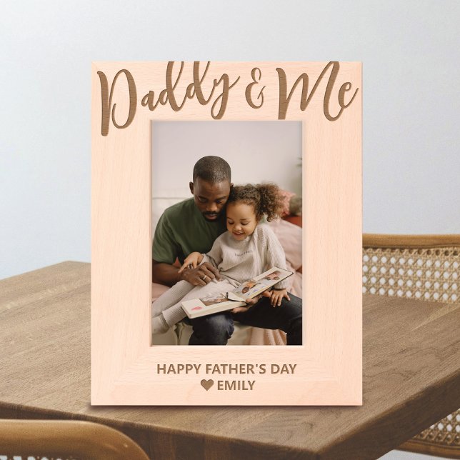 Daddy and Me Personalized Father's Day Etched Frames (Creator Uploaded)