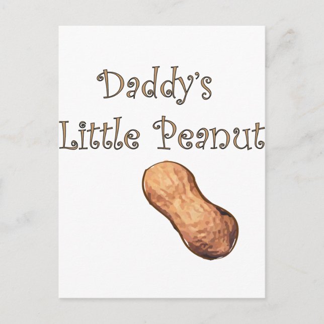 daddy's little peanut postcard (Front)