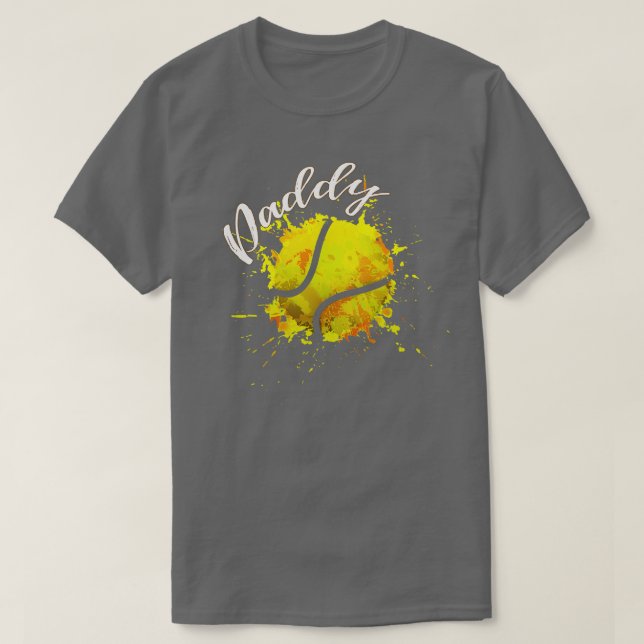 Daddy Baseball Colourful T-Shirt (Design Front)