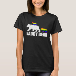 Daddy Bear 2 Kids Proud LGBT Gay Pride Ally Dad B T-Shirt