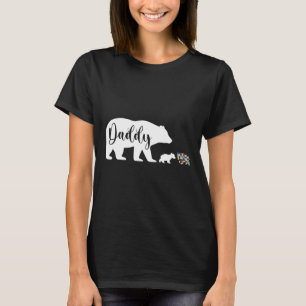 Daddy Bear Autism Awareness Love Support Family Au T-Shirt
