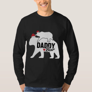 Daddy Bear Christmas Cute X-Mas Dad Son Daughter M T-Shirt