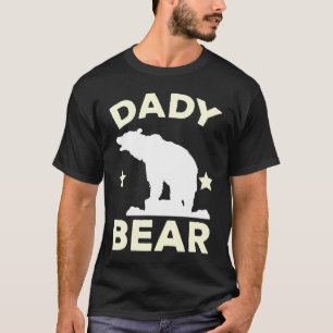 Daddy Bear Cubs Family Father Kids Twins Animal Fo T-Shirt