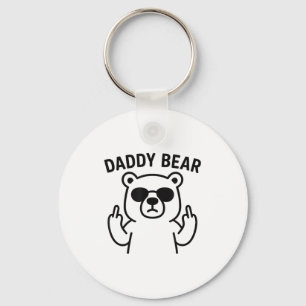 Daddy Bear Funny Gift For Men Boys  Keychain