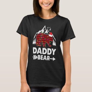 Daddy Bear Red Buffalo Plaid Daddy Bear Pajama Fa T-Shirt