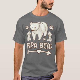 daddy bear tshirts for papa, mens 2 cubs t shirts