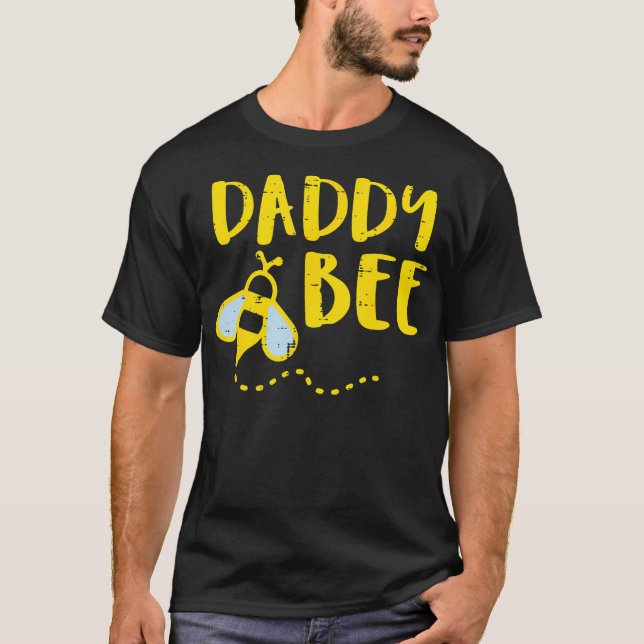 Daddy Bee Family Matching Beekeeping Dad Papa Men T-Shirt (Front)