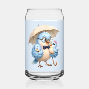 Daddy Bird Glass Drinkware Set Gift