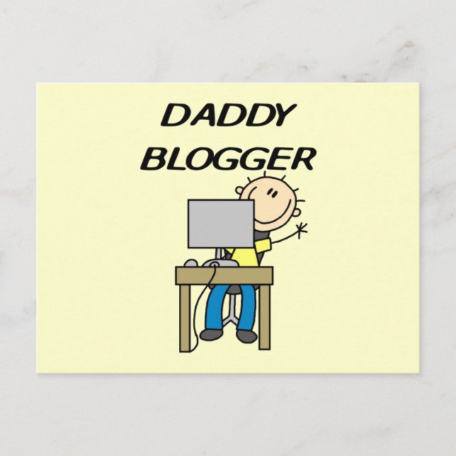 Daddy Blogger Postcard (Front)