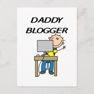 Daddy Blogger Tshirts and Gifts Postcard