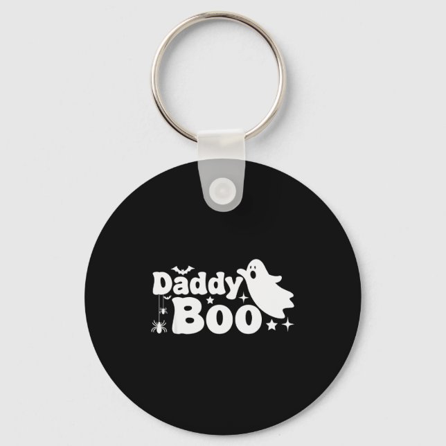 Daddy Boo Funny Ghost Halloween Family Matching  Keychain (Front)