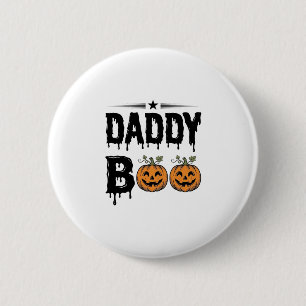 Daddy Boo Vintage Halloween Pumpkin Shirt Design_1 2 Inch Round Button