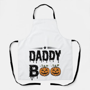 Daddy Boo Vintage Halloween Pumpkin Shirt Design_1 Apron